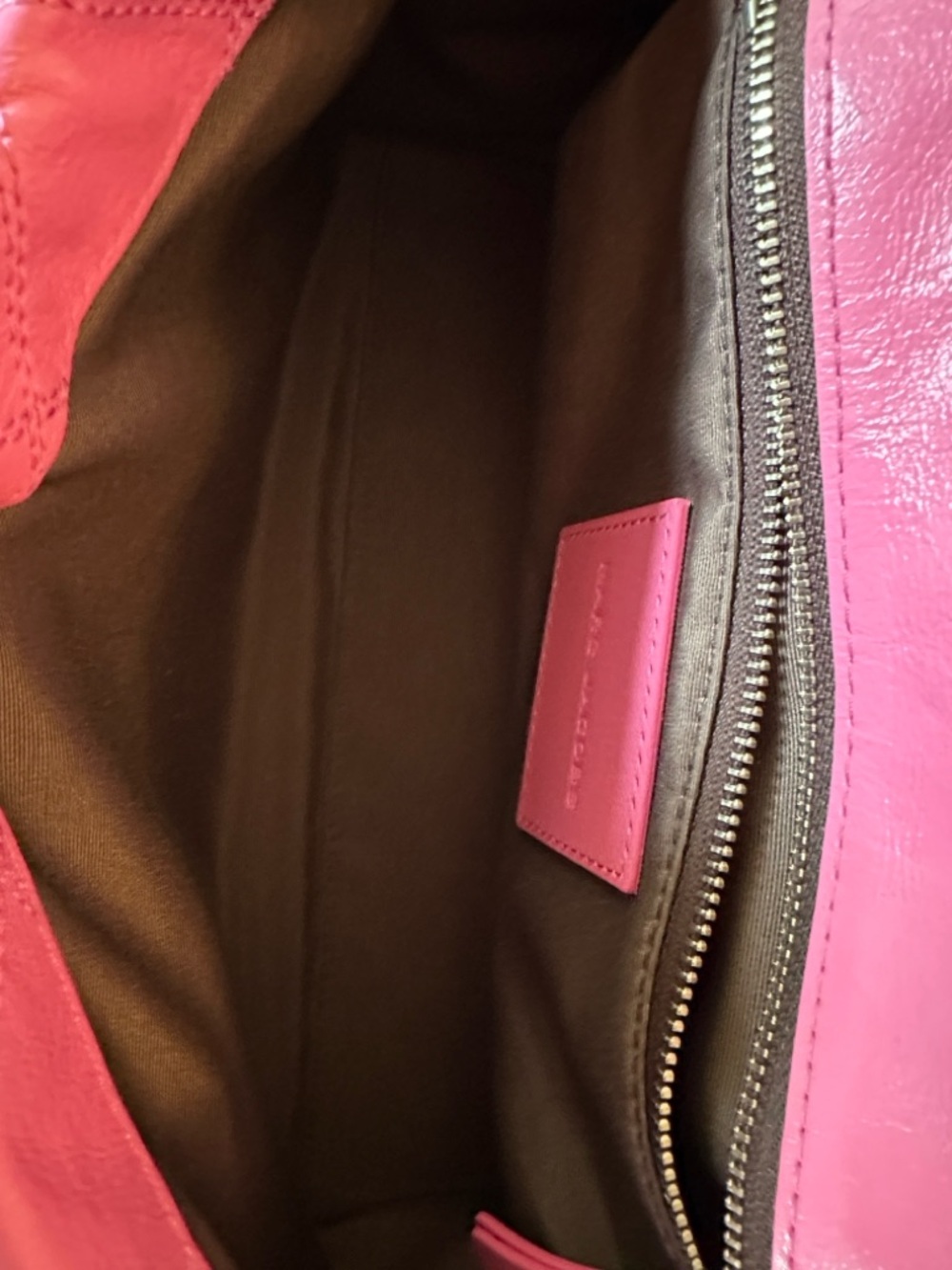 Authentic Marc Jacobs The Quilted Dual Convertible Shoulder Bag Bow Pink - Picture 8 of 16
